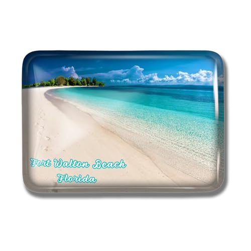 Imán decorativo de cristal rectangular de 2.8x2 pulgadas miniatura 1