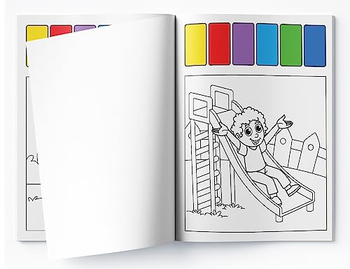 Image of Pick and Paint Coloring Activity Book For Kids: Park fun