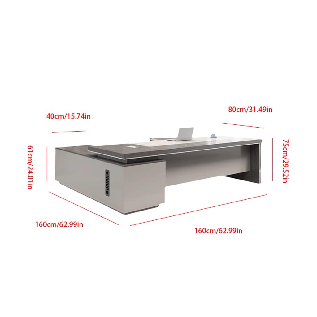 Mesa de Escritorio Para Computadora Scrivania Boss Moderna, Scrivania Presidenziale, Scrivania Dirigenziale, Arredamento Di Alta Gamma, Scrivania Da Manager Scrivania da Studio Per Camera da Letto(A)