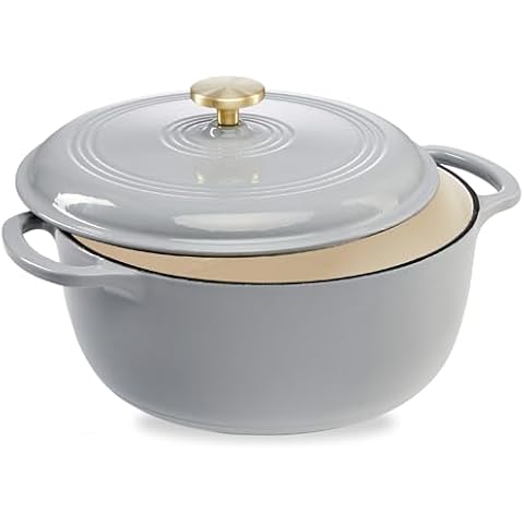 Best Choice Products 7.5 Quart Enamel Cast-Iron Round Dutch Oven Cover