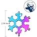 19 in 1 Snowflake Multi-tool, Screwdriver -Bottle opener,Outdoor Wrench Multi-tool STANDARD/METRIC Snowflake Wrench Cool gadgets,Great Christmas gift, Father'day Gift