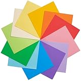 Carta origami colorata 120 fogli, 12 colori vivaci 6 pollici 70 gsm Carta pieghevole quadrata fronte-retro per progetti di artigianato artistico fai-da-te Bambini Adulti UAP200A