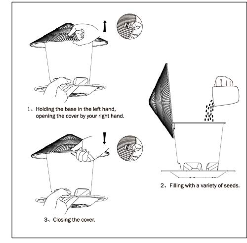 Hanizi Bird Feeders For Outside, Bird Feeder, Wild Bird Seed For Outside Feeders, Squirrel Proof Birds Feeder And Garden Decoration Yard For Bird Watchers  thumb #6