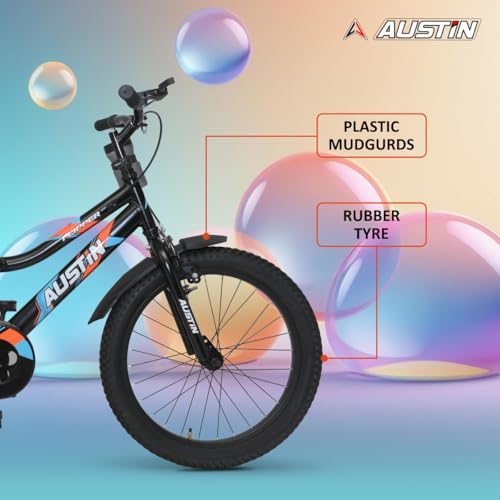 Image of Austin Flipper IBC Rigid Fork for Kids-Single-Speed Design Lightweight for Smooth Rides 20 T (inch) Road Cycle Black Orange