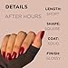 AFTER HOURS Press-On Nails by Lavaa Beauty | Short Square Glossy Bright Burgundy Nails