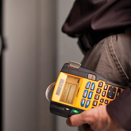 Dymo RhinoPro Adhesive Nylon Fabric Thermal Transfer Label Tape 3/4-inch, 11 1/2-foot Cassette, White (18489)