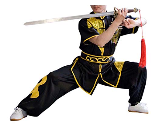 image for CRB Fashion Mens Boys Childrens Kids Kung Fu Master Tai Chi Dragon Chi