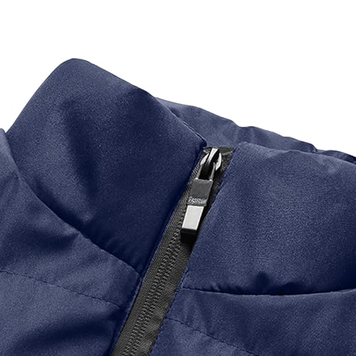 Colete esportivo masculino de inverno, sem mangas, com gola lisa, leve, quente, para trabalho, roupa