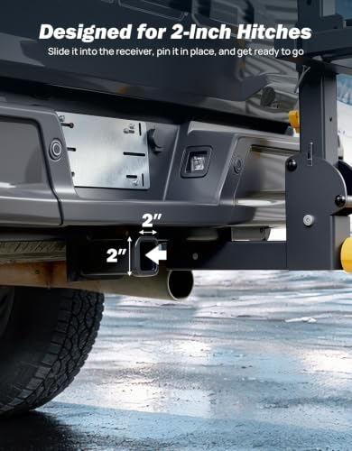 JOYTUTUS Hitch Ski Snowboard Rack