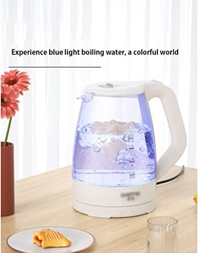 Tetera eléctrica de vidrio borosilicato 1.7L con luz LED miniatura 2
