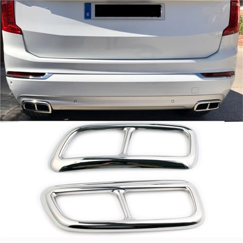 Mofle trasero para Volvo XC90 2016-2020: solucione el óxido con este embellecedor de acero 2