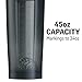 BlenderBottle Pro45 Extra Large Shaker Bottle, Grey/Blue, 45-Ounce