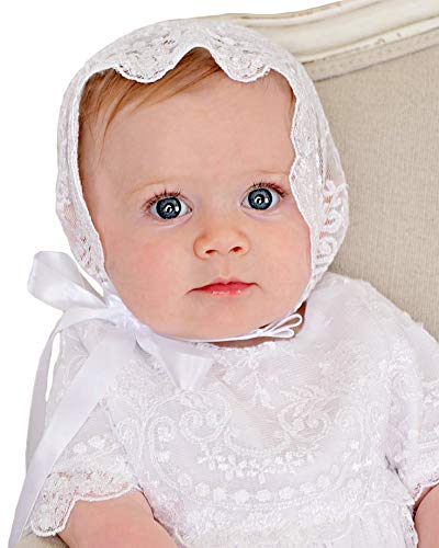 Lillian 3 Month Christening Baptism Blessing Gown For Girls, Made In Usa White #TOP1