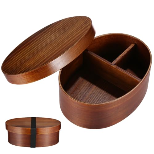 ABOOFAN 2pcs Japanese Bento Box Wood Splitter Lunch Box Japanese