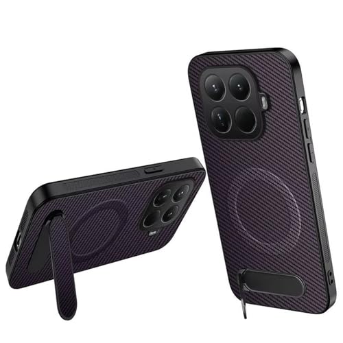 Lzzox for Xiaomi 17T Pro �P�[�X �L�b�N�X�^���h �}�O�l�b�g�� �J�����ی� �J�[�{���e�N�X�`���[ �w��h�~ �ϏՌ� �o�b�N�J�o�[ (�p�[�v��, Xiaomi 17T Pro)