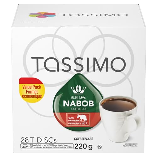 Tassimo Nabob 100% Columbian Coffee Single Serve T-Discs 28 