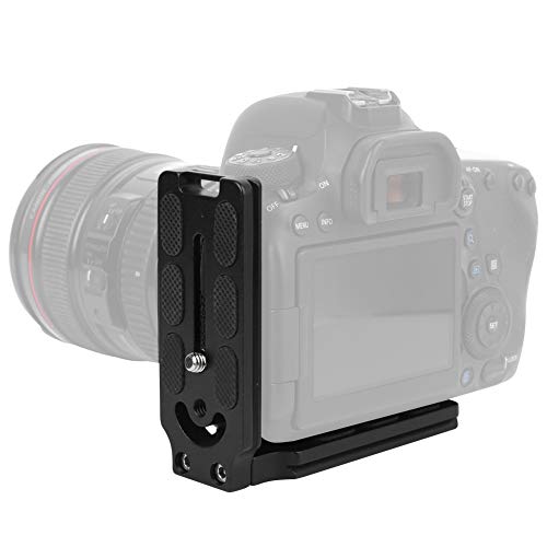 Accessorio per Staffa per Fotocameracon Piastra a Sgancio Rapido a Forma di L Cava con Ossidazione Anodica in Lega di Alluminio per CamFi