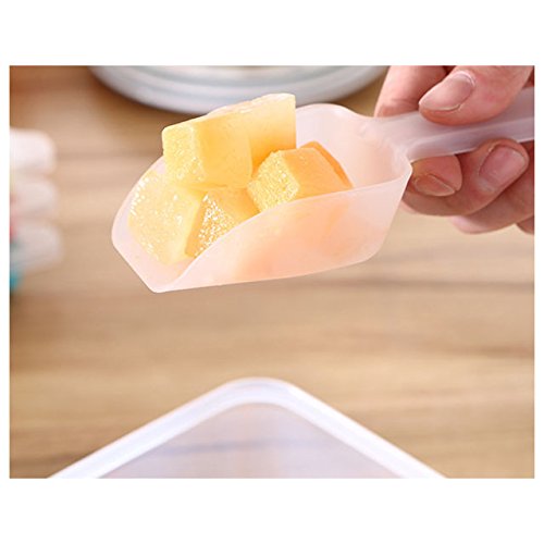 Pelle à Glace Juwaacoo Pour Machine à Glaçons - Plastique Alimentaire - 16cm - Blanche