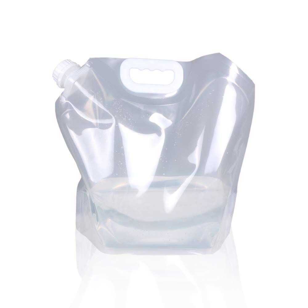 Soddeph Collapsible Water Container Bag, BPA Free Food Grade Clear Plastic Storage Jug for Sport Camping Riding Mountaineer,Freezable, Food Grade (1-pack-2.6 Gal) (B08DXXGN9X) Amazon Price History, Amazon Price Tracker