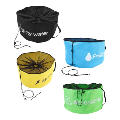 Toddmomy 4Pcs Outdoor Tools Carrier Bag Durable Storage for Rv Garden Garage and Shed Organization Lightweight Wear Resistant Design for Cables Hoses and Wires