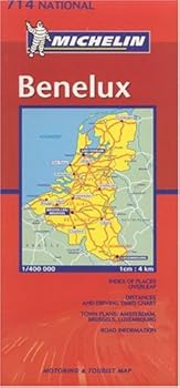 Paperback Michelin Benelux Folded Map: Motorist & Tourist Map: Town Plans: Amsterdam, Brussels, Luxembourg Book