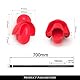 BDSMJOY Neu BDSM Silikon Ball Gag Zungenfixierung Knebel Mund Extrem,mit Satin Augenmaske SM Augenbinde,Einstellbar Ballknebel Mundknebel SM für Frauen,Fetisch Sklavin Bondageset Fessel Set (Rot)