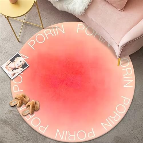 living room accessories Office chair mats for carpeted floor Dining room pink carpet bedroom round carpet study decoration rug living room anti slip rug 60X60cm