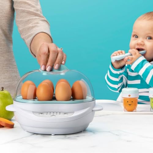 nutribullet Baby Turbo Dampfgarer; Dampfgarer für Babynahrung, Food Processor für Babynahrung, Baby Food Steamer, Gerät zum Desinfizieren und Sterilisieren, 420 Watt, BSR08N, Weiß