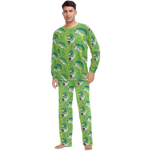 Unisex Pajama Set Long Sleeve Sleepwear Soft 2 Piece Loungewear Pj Sets for Women & Men2