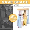 Resovo Tank Top Hanger with Premium Wood, 20 Large Capacity, Space Saving,360 Degree Rotating, Foldable Metal Hooks, Tank Tops #4