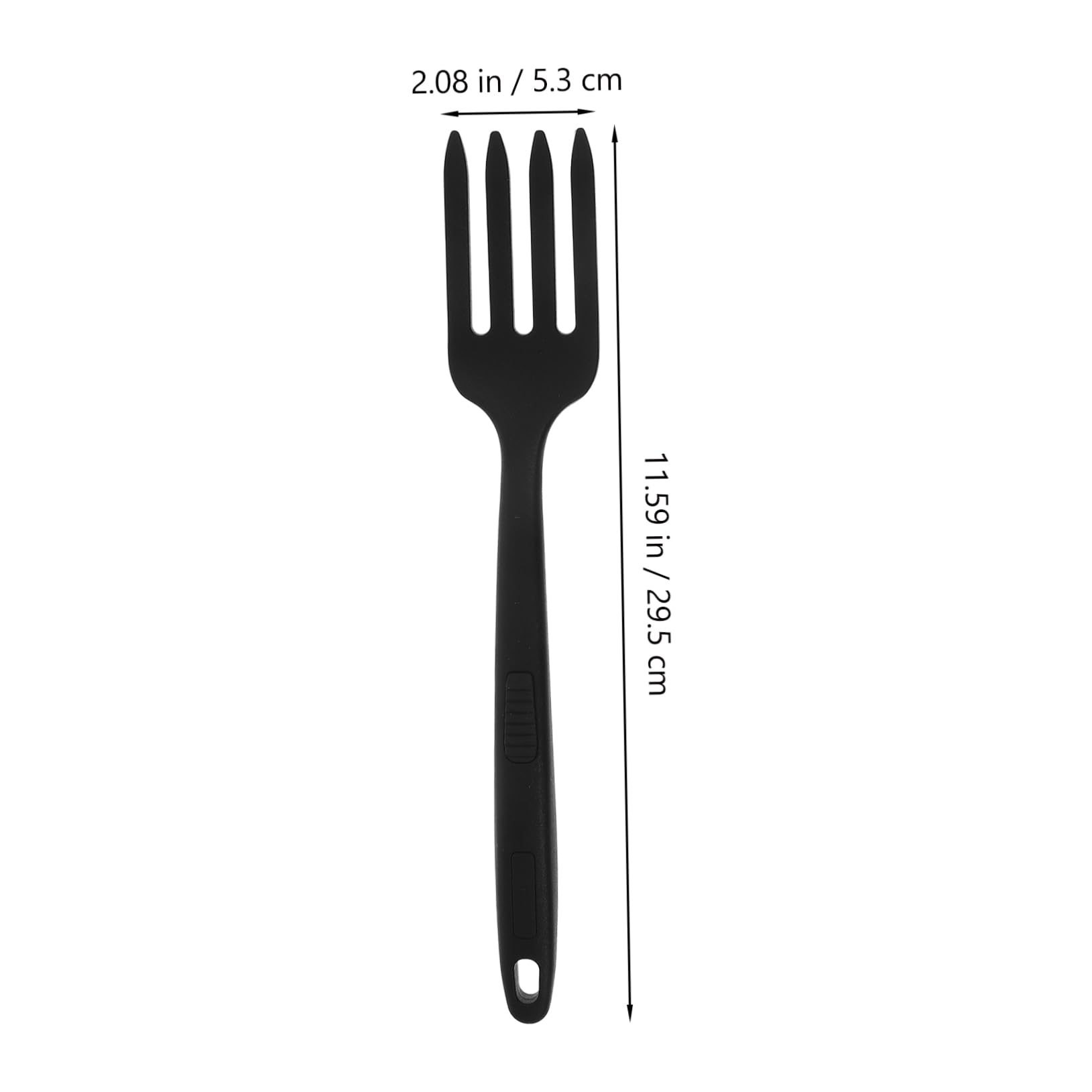 GRIRIW Multifunctional Silicone Fork Long Handle Fork for Cooking Baking Serving