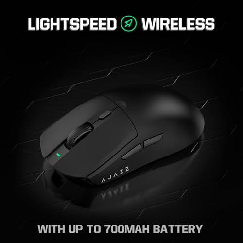 Image of ATTACK SHARK AJ139 G Pro Gaming Mouse 4K Polling Lightweight PAW 3395 Sensor Receiver up to 26,000DPI 6 Programmable Button USB-C Charging Ergonomic Symmetric for Xbox PS4 PC Mac Gamer