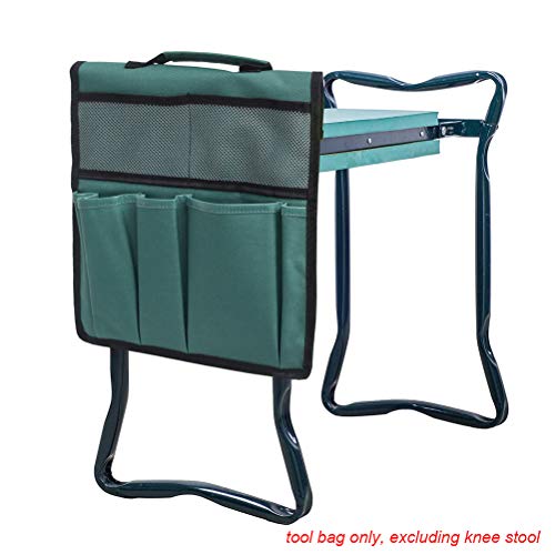 Suszian Mehrzweck Easy Relax Garden Kneeler und Stuhl mit Werkzeugtasche, Garden Kneeler Tool Bag Gartenwerkzeug Aufbewahrungstasche Tragbare Werkzeugtasche, leicht zu tragen und wegklappbar