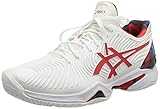 ASICS Court FF Novak L.E, Scarpe da Tennis Uomo, White/Classic Red, 50.5 EU