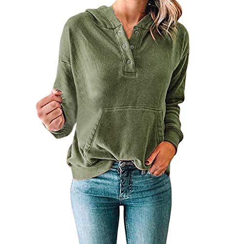 Sudaderas con Capucha Mujer, ZODOF Sudadera para Mujer De Manga Larga Moda Sudadera Pullover Tops Blusa