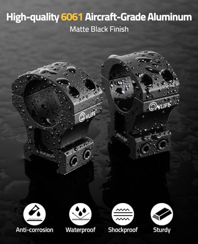 Cvlife 1 Inch Scope Rings - High Profile Precision Rifle Scope Mount For 20Mm Picatinny Rails thumb #4