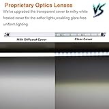 LED Light Strip Bars Kit - 4X 30cm Display Lighting for Detolf Case/Under Cabinet Shelf - Energy Saving - Low Profile Under Cupboard Strip Lighting (Cool White, 6000K) - UK Plug - Image 8