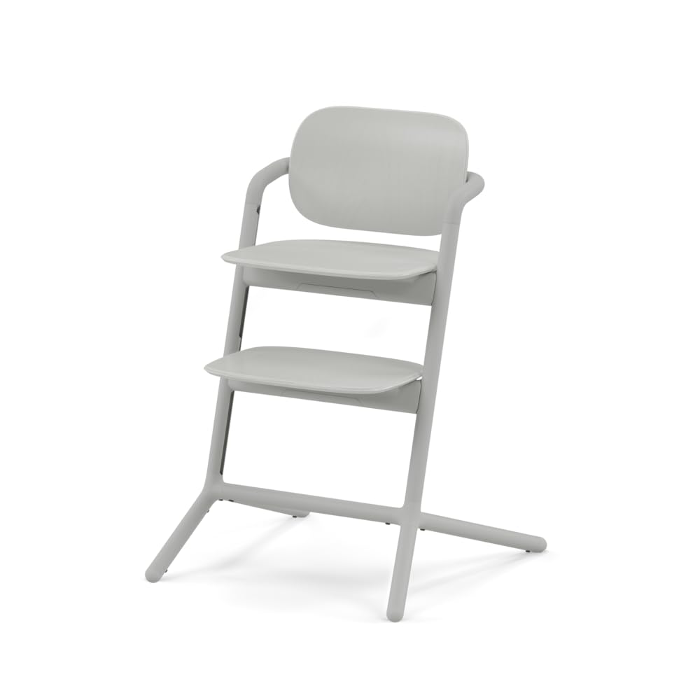 CYBEX Gold LEMO Seggiolone 4-in-1, 0 - 99 Anni, Dalla Nascita, Include Sdraietta, Sedile per Bambini, Vassoio, Riduttore per Neonati, Poggiatesta e Adattatore, Alluminio/Plastica, Suede Grey (Grigio)