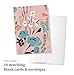 Jot & Mark Greeting Card Organizer Box Set | Decorative Recipe Tin Box, Tab Dividers, Matching Greeting Cards and Envelopes