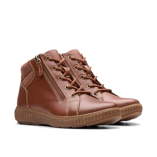 Clarks Clarks Collection Women's Caroline Park Ankle Boot, Tan Combi Leather, 5.5 Medium US