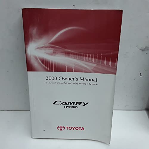 2008 Toyota Camry Hybrid owners manual