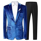 Costume à un bouton : veste à un bouton, revers cranté, blazer ajusté et pantalon ton sur ton, style smoking pour cérémonie de mariage, spectacle, banquet, bal de promo, dîner d'affaires