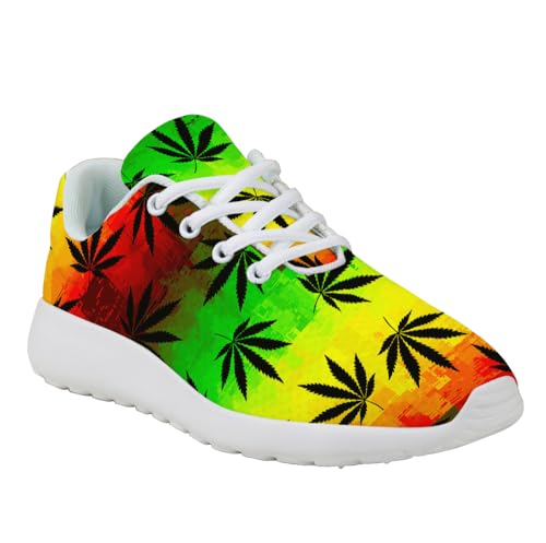 Weed Shoes Men Women Marijuana Sneakers Comfortable Running Walking Tennis Shoes3