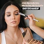 Eyeshadow Brush Eye Makeup Brush Professional Blending Eyeshadow Makeup Brushes for Concealer Eyebrows Eyeliner Soft Hairs Makeup Tool (Black-EB02) - Image 4