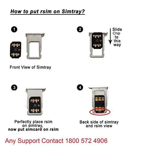 Image of RSIM Carrier Phone Unlock Chip, Turbo sim, Gevey sim, MKSD sim,r sim, for iOS Mobile Phones 6S to XS (Black) TFN 1800 572 4906 Call Necessary