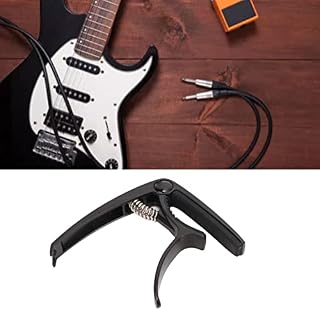 Capo de Guitare, Alliage de Zinc Ukulélé Capo Changement de Tonalité Rapide Capo de Guitare électrique Capo de Basse à… – Image 4