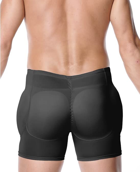 bslingerie Mens Hip Enhancer Shorts Underwear Boxer Shapewear Butt Lifter4