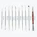 10 PCS Wax Carving Tools Dental Waxing Instruments with Case, Stainless Steel Wax Carvers Set - Metal Clay Sculpting Pottery Sculpture Tools - Double Ended DIY Waxing Modeling Kits