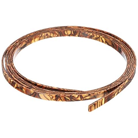 MECCANIXITY Plastic Binding Purfling Strip for Guitar Cover