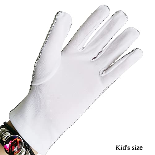 Rhinestone Kid Glove Rock Gift Ultimate Collection Costume Dance Glove2